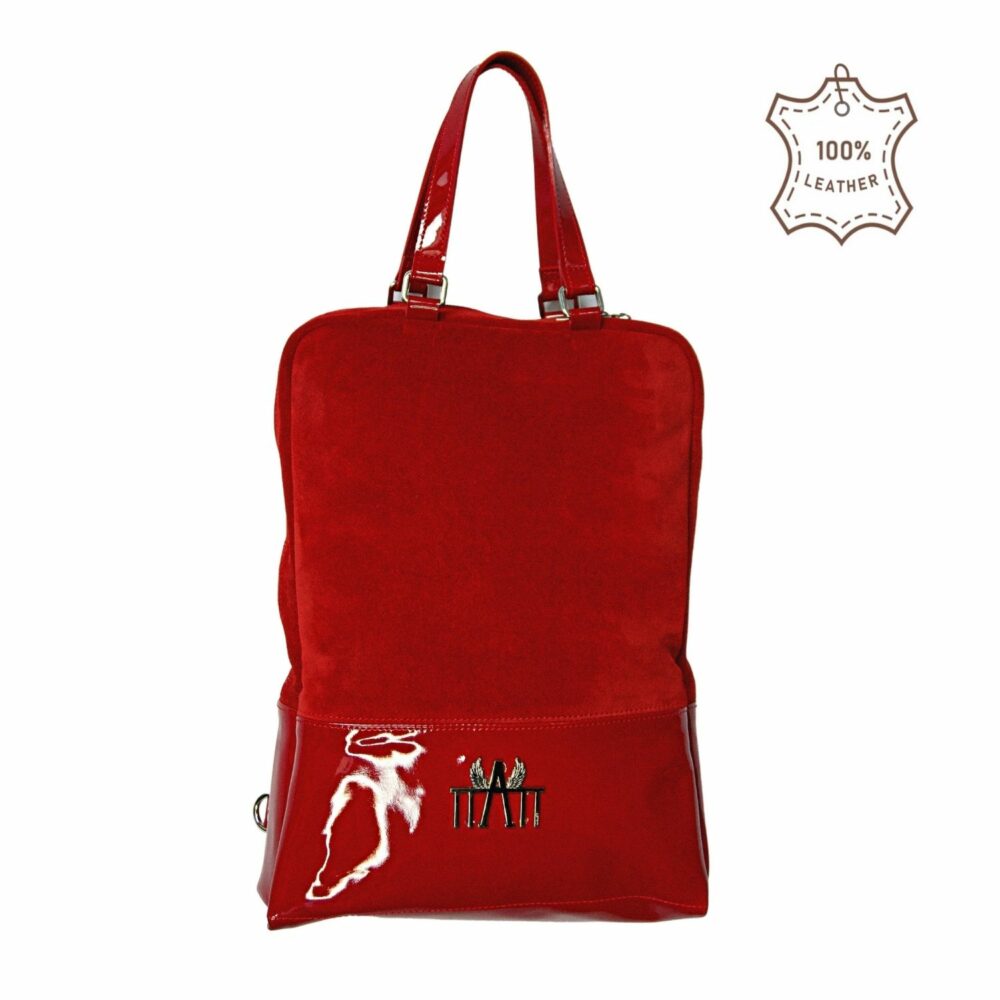 Plecak Backpack czerwony lakierek