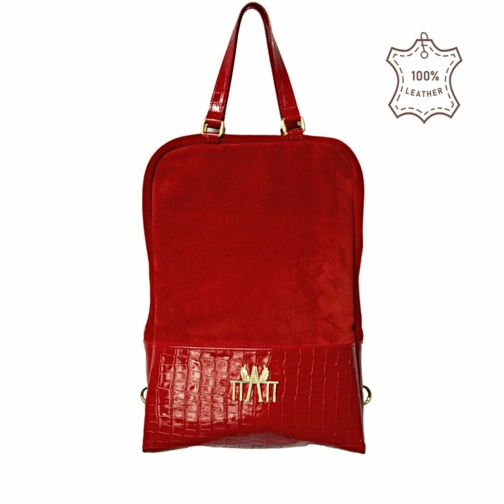 Plecak Backpack czerwony wzor